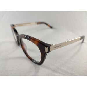 Saint Laurent SL 583 002 Havana Silver Eyeglasses Frames 53-20-145 Italy...